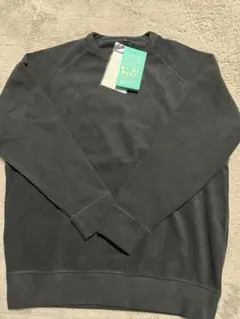 MEDIHEAL ラグランスリーブ フリーススウェット ブラック