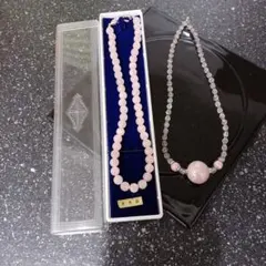 本水晶　ネックレス ピンク　他