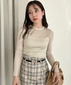 Snidel 今季新作 ラメシアーニットプルオーバー