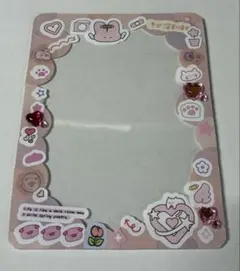 硬質カードケースデコ　ピンク