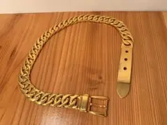 【美品】GUCCI グッチ チェーンベルト ゴールド イタリア製