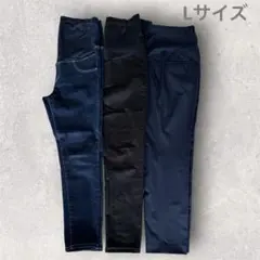 【L】UNIQLO スマートアンクルマタニティパンツ マタニティジーンズ