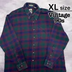 チェックシャツ 90s