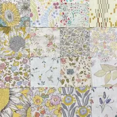 (20)　リバティ 　6cm角　 16枚　　２セット選んで630円　単品390円