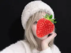 西野カナdearジャケ風ふわふわもこもこ ニット帽 ハンドメイド 秋冬