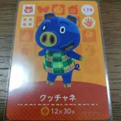 あつまれどうぶつの森　amiiboカード　クッチャネ