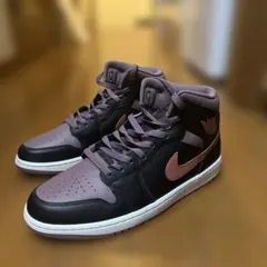 エアジョーダン ハイカットスニーカー ブラック/パープル