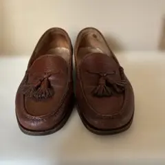 a.testoni アテストーニ　ブラウンレザータッセルローファー