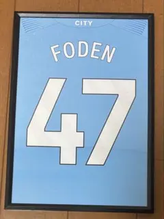 マンチェスターシティFoden 47番 フォーデン　壁立て