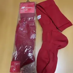 ニューバランス・サッカーソックス 赤 25-27cm 2足セット