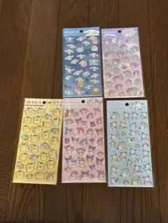 ぷくっとシールポムポムプリンマイメロキキララシナモンクロミハンギョドンポチャッコ