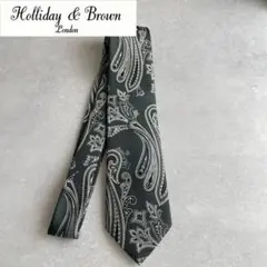 25年秋冬新作Holiday&Brownホリデー&ブラウン　ペイズリータイ
