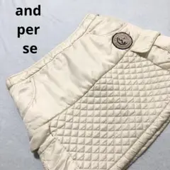 【美品！Sサイズ！中綿！冬ゴルフ！】and per se中綿ゴルフスカート！