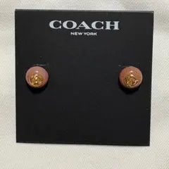 新品未使用 COACH コーチ ピアス C9559 ゴールド/ピンクのサムネイル