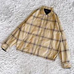 RAGEBLUE レイジブルー　チェック柄ブルゾン　ジャンパー　ジップアップ　M