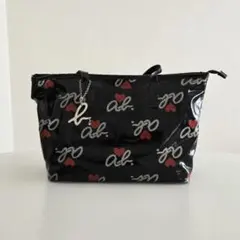 チャームつき♡アニエスベー ボヤージュ トートバッグ エナメル ブラック A4可