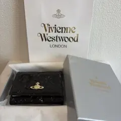 新品未使用Vivienne Westwood 財布エナメルブラック 黒no.7