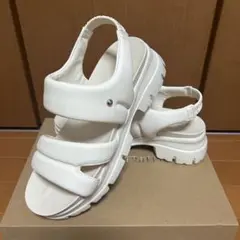 オリエンタルトラフィック厚底サンダルクリーム色レディースサンダル
