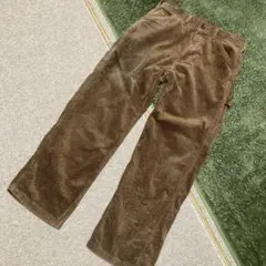 ⭐︎GU⭐︎ブラウン 太畝コーデュロイ カーゴパンツ