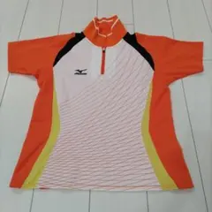 Mizuno オレンジ ポロシャツ　レディース