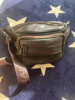 ボディバッグ ダークブラウン オリーブグリーン