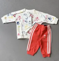 【adidas】ベビー服 ディズニースウェットセットアップ 60cm