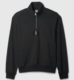 GAP 黒 ハーフジップ トレーナー Lサイズのサムネイル