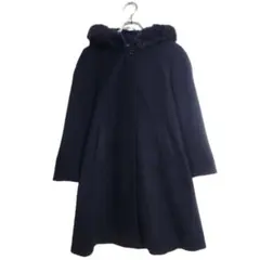 earth music&ecology ロングコート S ブラック 秋冬 防寒