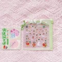 グリーン　クレヨンしんちゃん　デコパーツ　シール　ぷっくり　ボンボンドロップ風