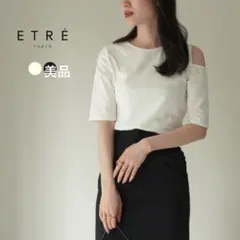 ETRE TOKYOエトレ 美品。カットショルダーハーフスリーブプルオーバーのサムネイル