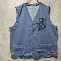 90s デニムベスト 4 ルーニーテューンズ　トゥイーティー　グリーンクラブ