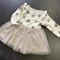 美品⭐︎バースデイ　裏起毛ワンピース　くま柄　チュールスカート　トレーナー