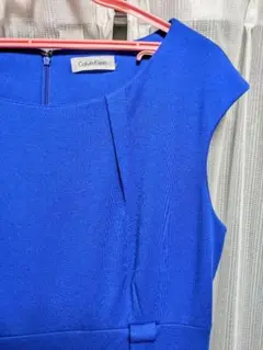 Calvin Klein ノースリーブワンピース 青