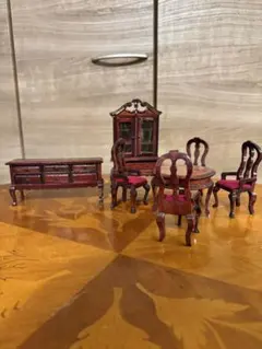 ミニチュア家具セット 洋風の クラシックデザイン