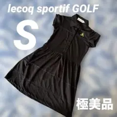 美品　lecoqsportif GOLF ルコックゴルフ　花柄　黒　ワンピース
