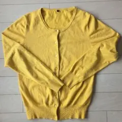 イエロー 　カーディガン