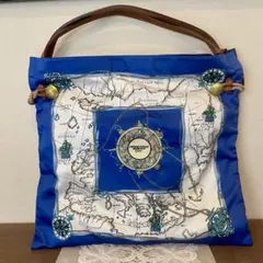 【美品】TOPKAPI トレジャートプカピ スカーフ柄　トートバッグ