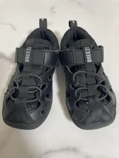 BREEZE ブリーズキッズ サンダル ブラック サイズ15㎝