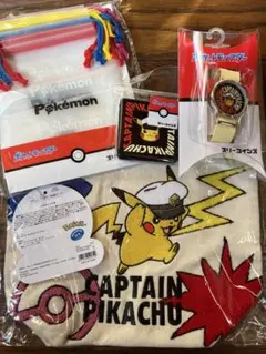 【未開封】3coins ポケモン ピカチュウ ポーチ他4点セット