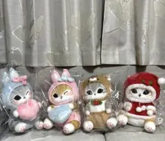 モフサンド　mofusand うさにゃんBIGぬいぐるみ　クリスマスにゃん
