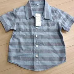 ストライプ 半袖シャツ 100cm