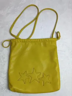 コンバース　イエロー 星 ショルダーバッグ サコッシュ　斜め掛け