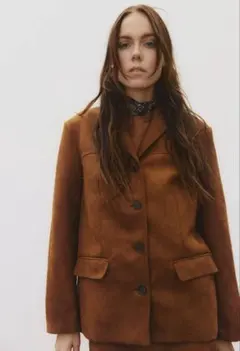 H&M☆SNSバズり中今期新作シングルブレストブレザーS完売品