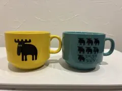 moz セラミックマグカップセット イエロー ブルー