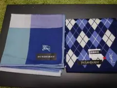 未使用　男性用　バーバリー、イブサンローラン　ハンカチ２枚セット