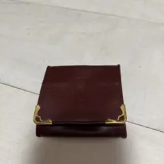 Cartier バーガンディ コインケース