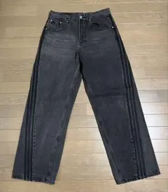 adidas ファイヤーバードパンツ トゥルーブラックデニム 34 サイド 