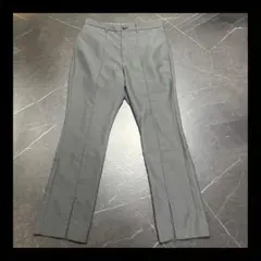 HARE　センタースリット　スラックス　グレー　ブーツカット　フレアパンツ