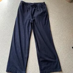 無印良品　薄手デニムワイドパンツ　Mサイズ