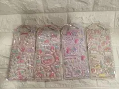 サンリオ　キキララ　リトルツインスターズ　ぷくぷく　マシュマロシール　4枚セット